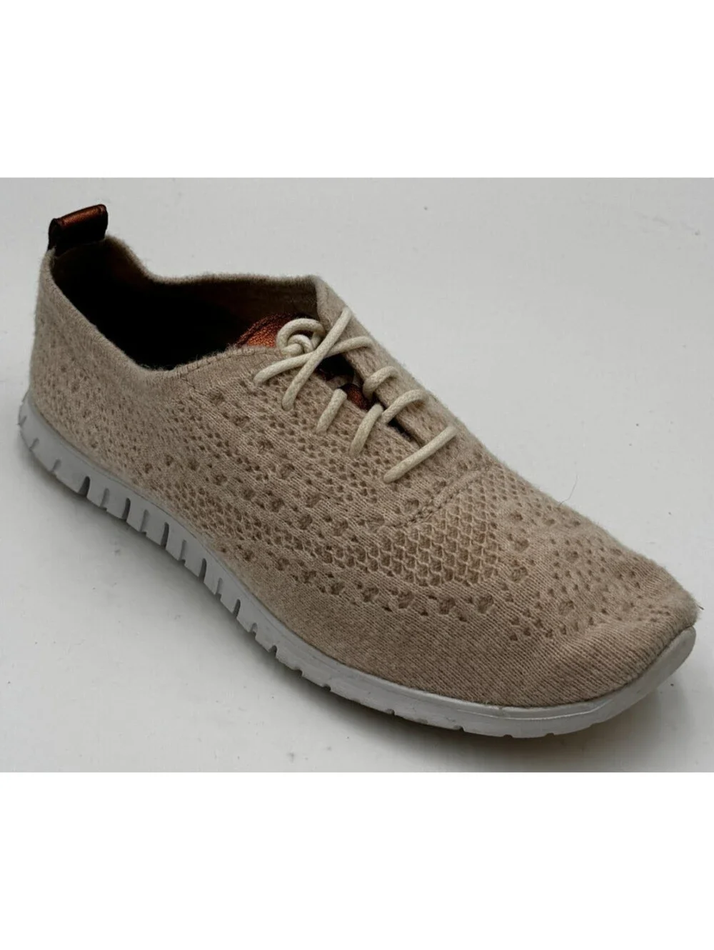 Cole Haan Zerøgrand Women's Shoes Size 6.5  Beige Wingtip Oxfords Shoes W13200